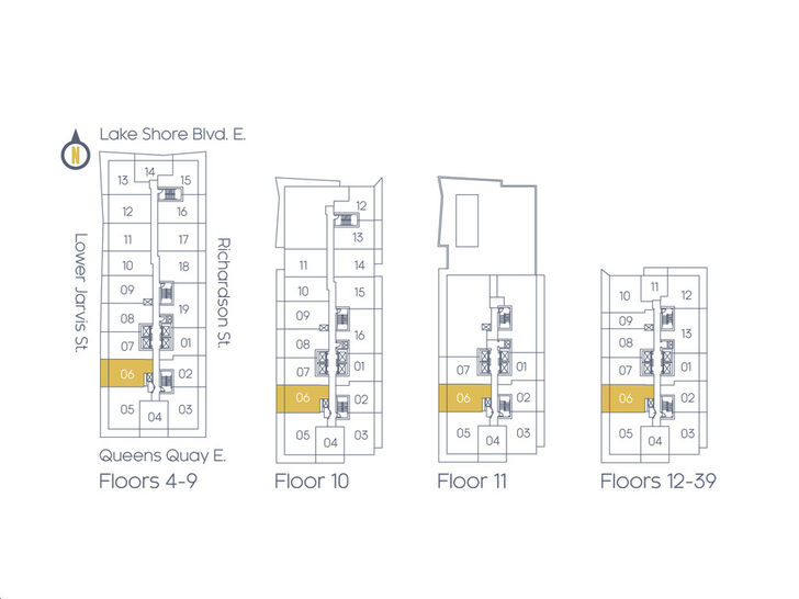 Daniels Waterfront Condos The Lighthouse Tower The Ogden Key Plan