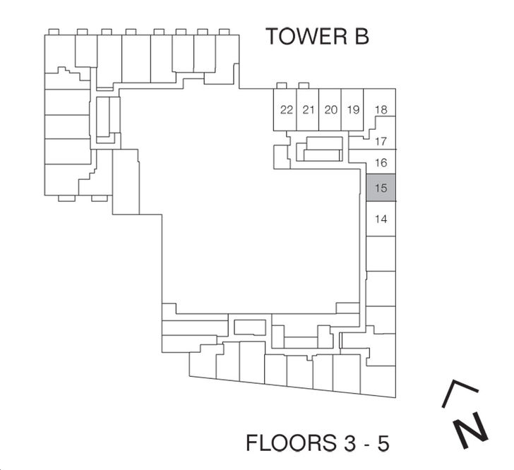 Design District Condos 2 Louver Key Plan