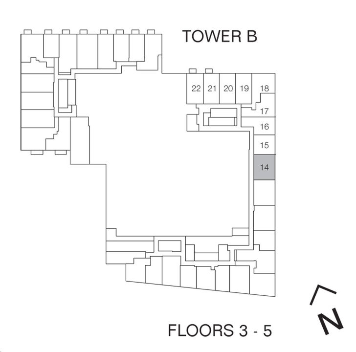 Design District Condos 2 Ombre Key Plan