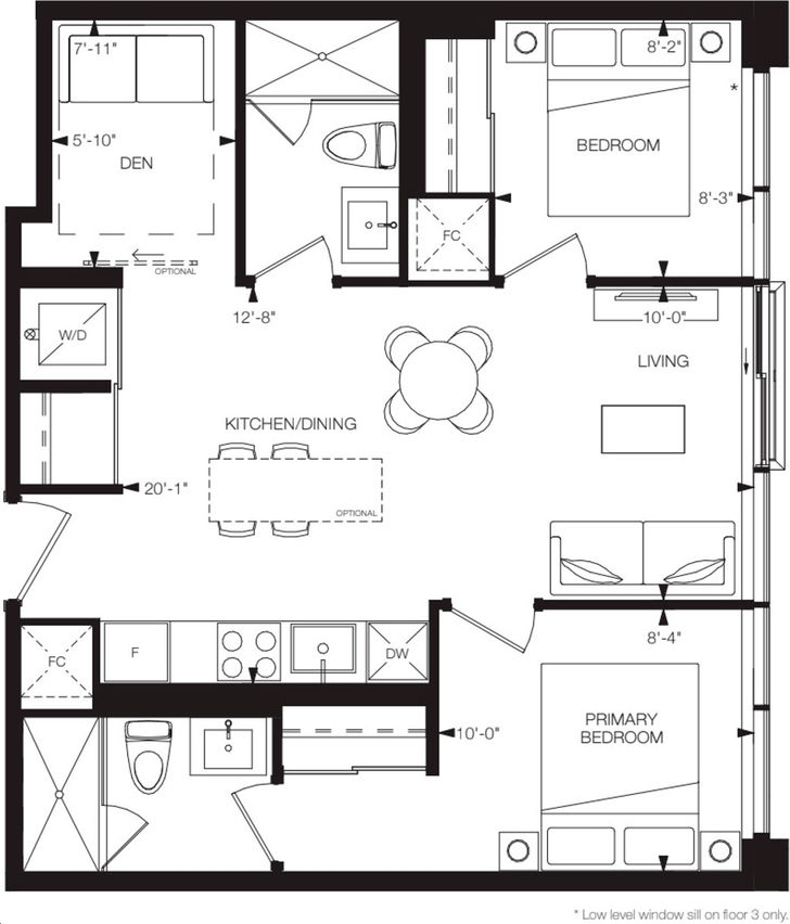 Design District Condos Hamilton by EMBLEM |Lintel 1 Floorplan 2 bed & 2 ...