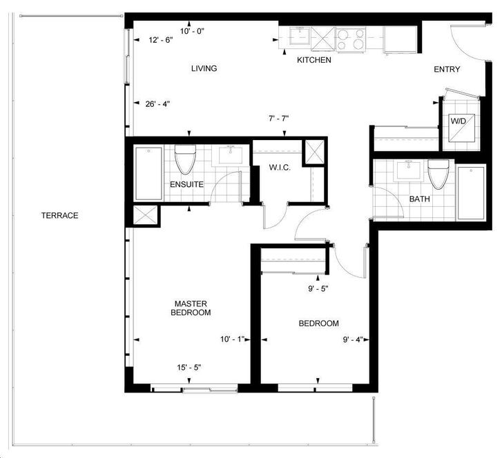 Dream Residences at Yorkdale by Dream-Maker |2Q Floorplan 2 bed & 2 bath