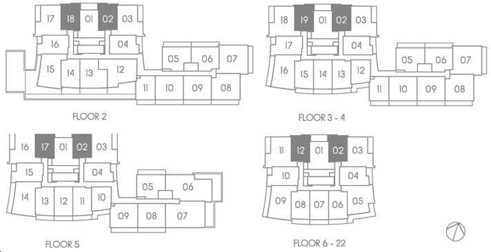 Dream Tower at Emerald City Charisma Key Plan