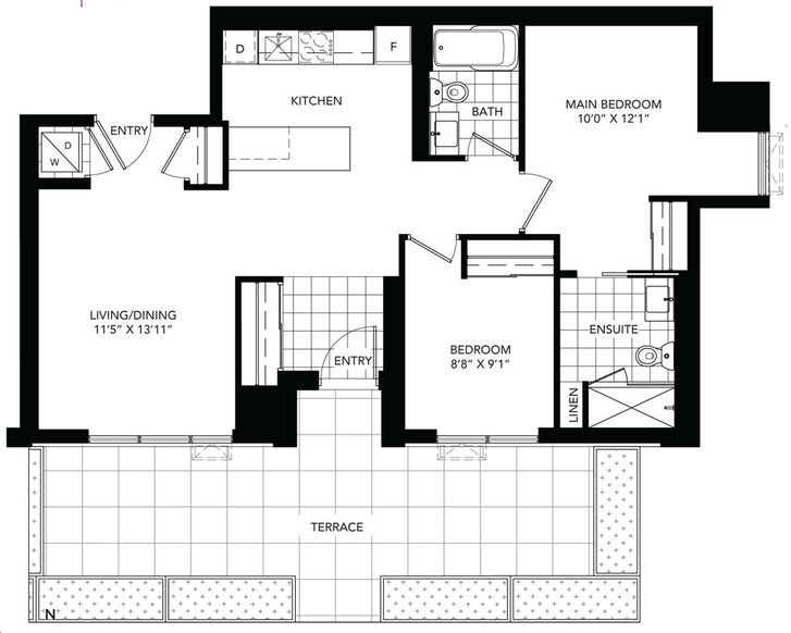 DuEast Boutique Condos by Daniels The Cosmo Terrace