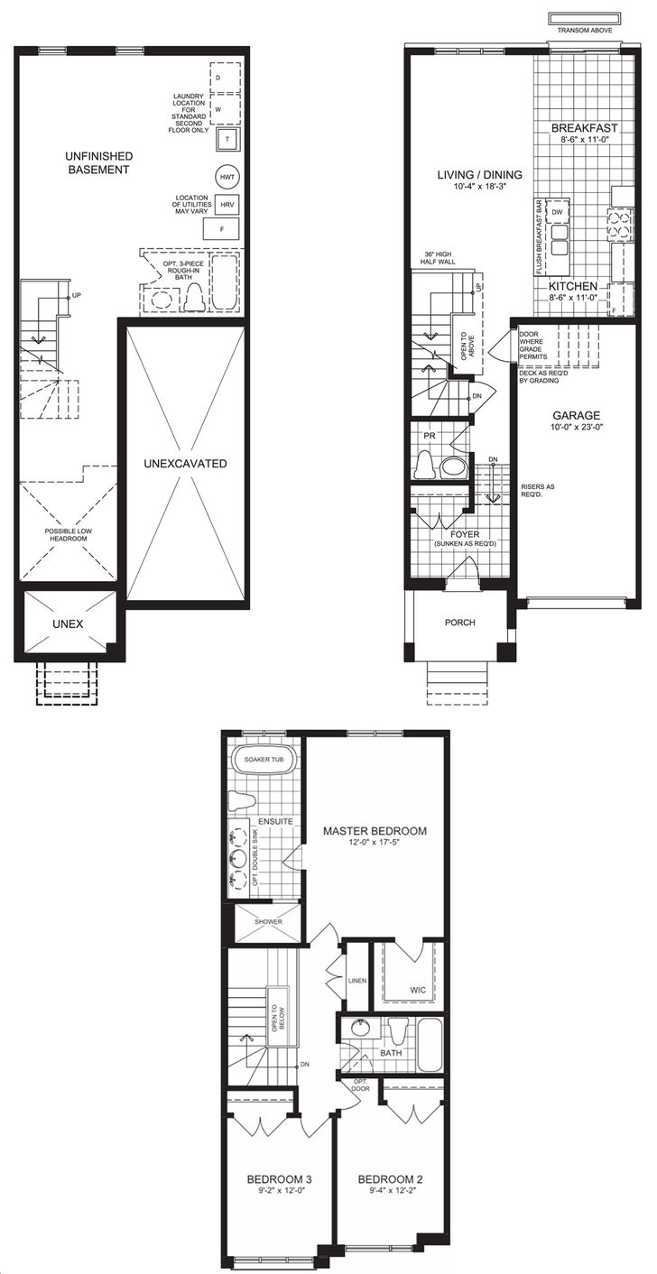 Eastmore Village Towns By Delpark Victoria T2 Floorplan 3 Bed