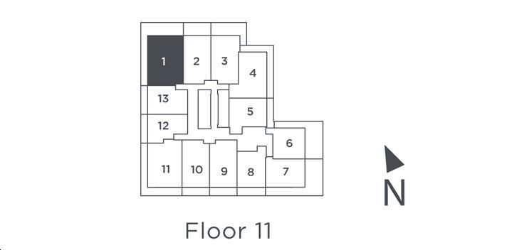 Eau Du Soleil glass Key Plan