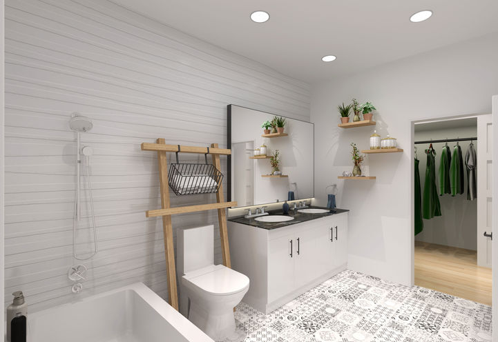 Master En-suite Finishes at Elevate at Logan Townhomes