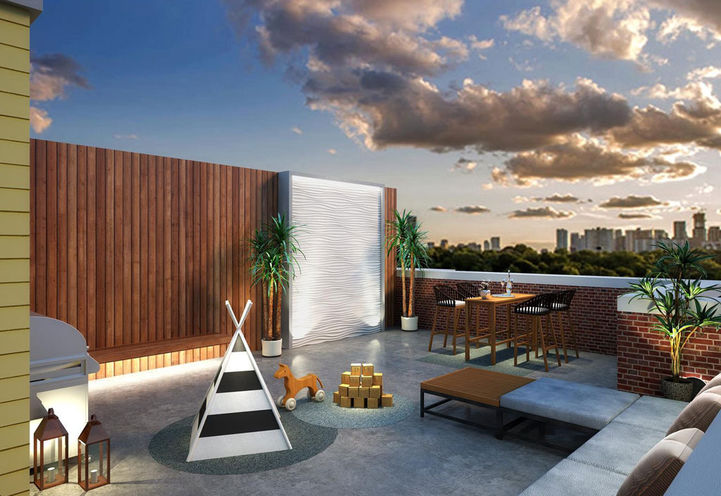 Rooftop Terrace, Elevate at Logan Townhomes