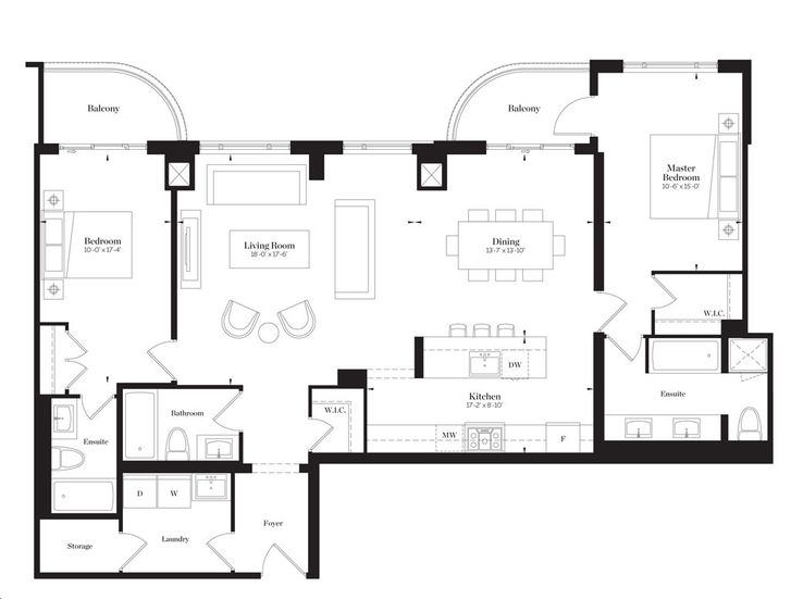 Empire Maven Condos by Empire The Roslin Floorplan 2 bed