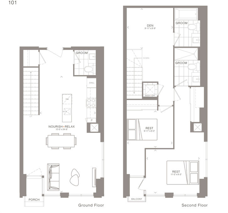 Empire Phoenix Condos by Empire |Hannah Floorplan 2 bed & 2 bath