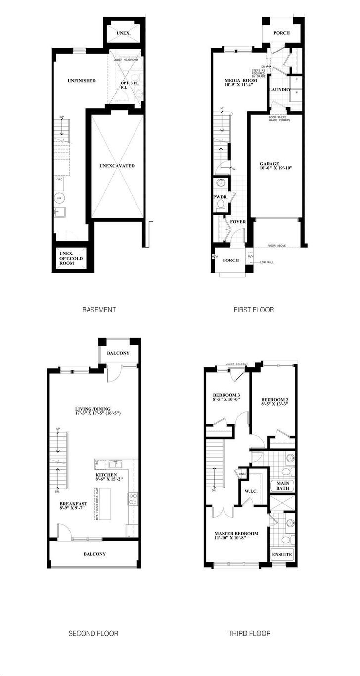 Enclave Towns 2 by City-Park-Homes |Unit 15,16, 21 Floorplan 3 bed & 2 bath