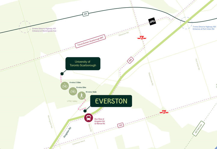 Everston Condos Map View of Project Location