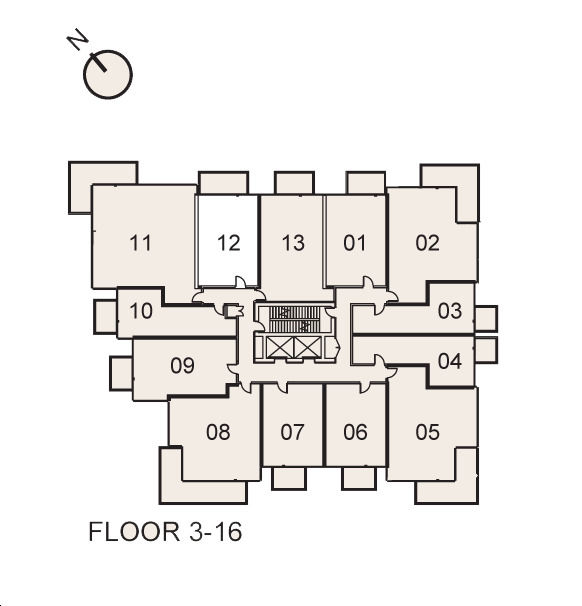 First and Park Condos Suite D4 Key Plan