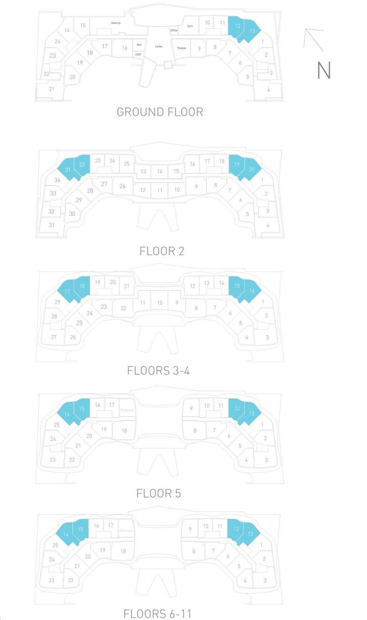 Flaire Condos Sahara Key Plan