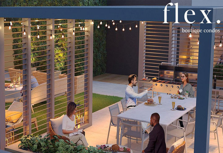 Flex Condos Rooftop Terrace with Dining Space
