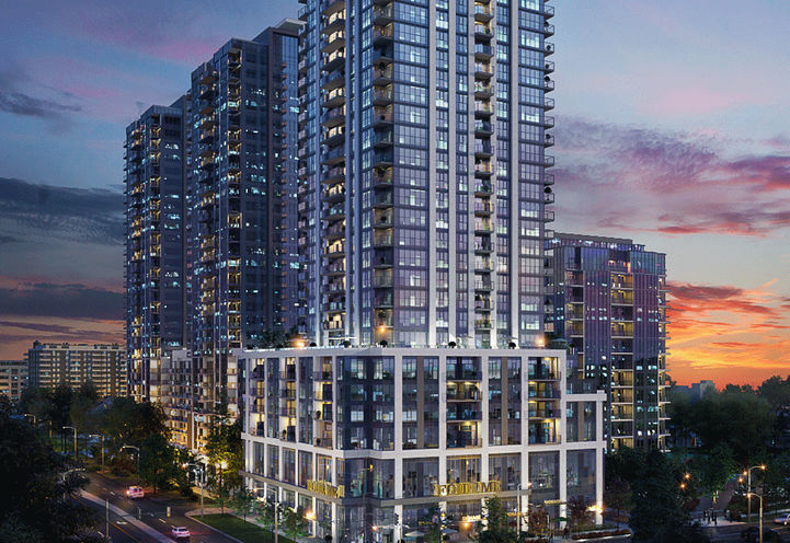 Four Me Condos Looking to the Building Architectural Features and Finishes