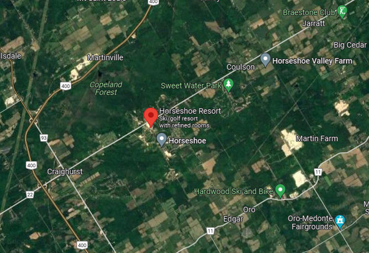 Freed Horseshoe Residences 卫星地图 度假村位置视图