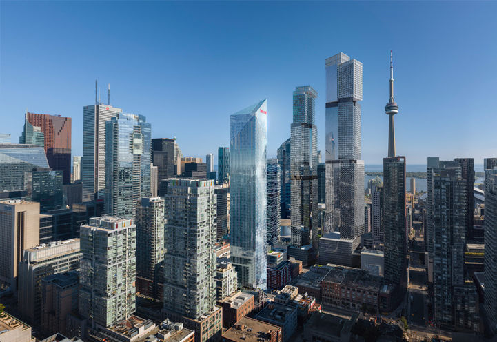 Freed Hotel and Residences Downtown City Skyline View of Tower