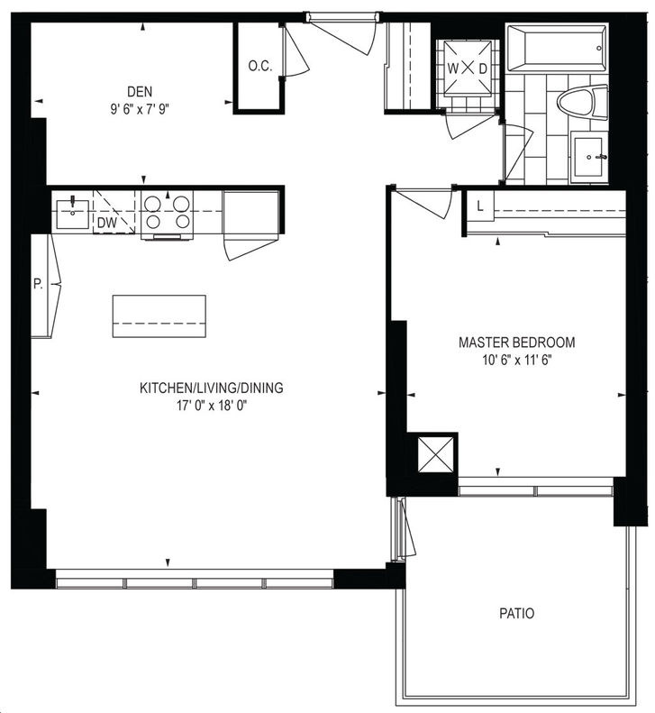 Friday Harbour by Geranium |Aquarius- Altair Floorplan 1 bed & 1 bath