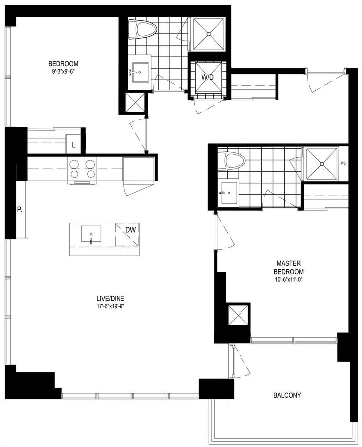 Friday Harbour by Geranium |High Point- Tidal Floorplan 2 bed & 2 bath