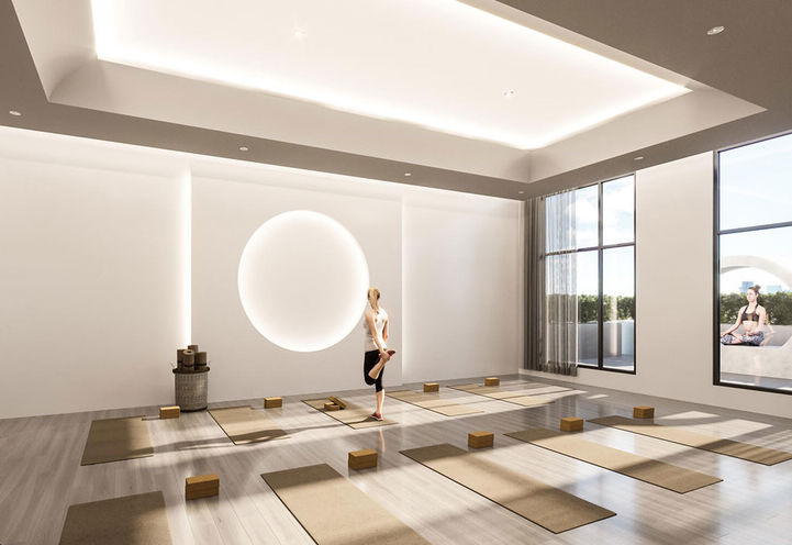 Yoga Studio at Gallery Condos and Lofts
