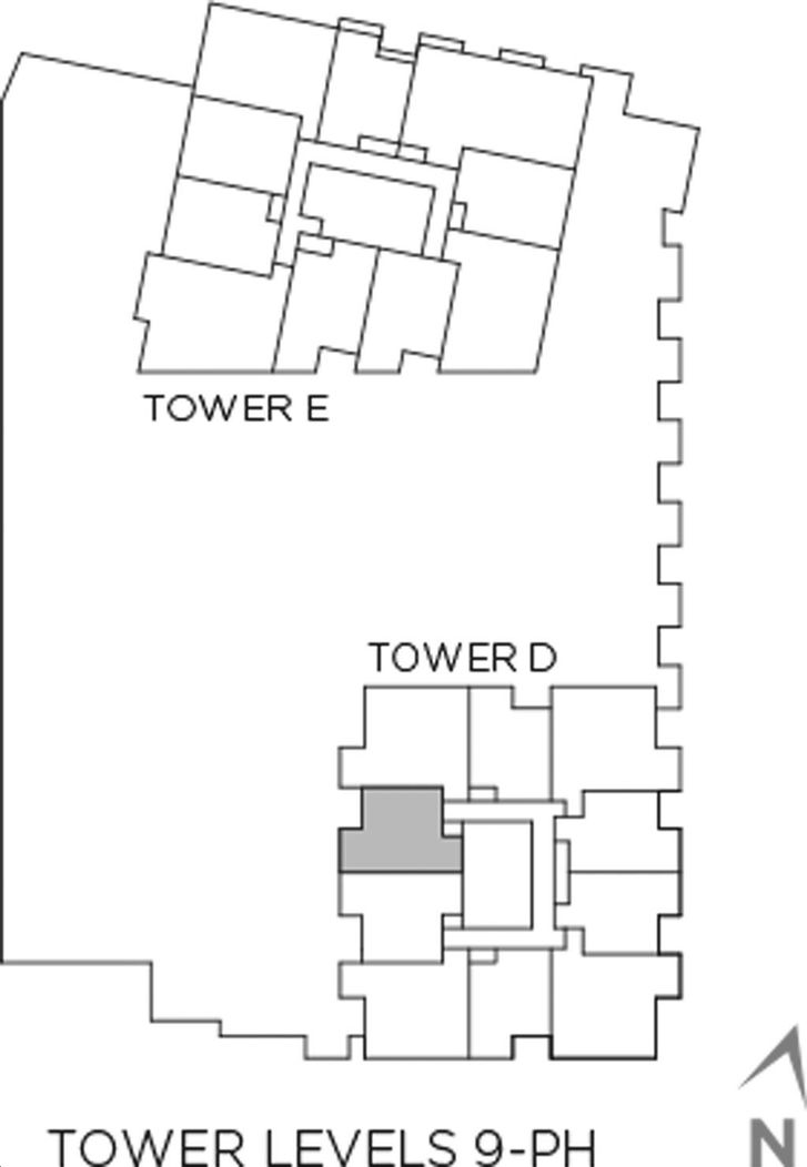 Gallery Towers 2 The Hunter Key Plan