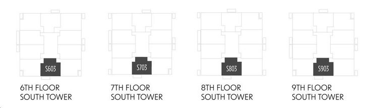 Gemini Condos South Tower S-C2 Key Plan