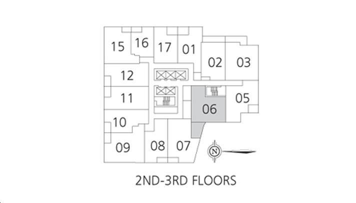 Gibson Square Condos Suite 206-306 Key Plan