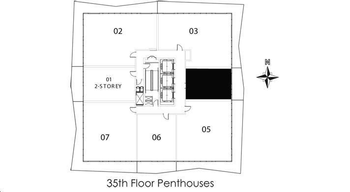 Gooderham Condos Suite PH 3504 Key Plan