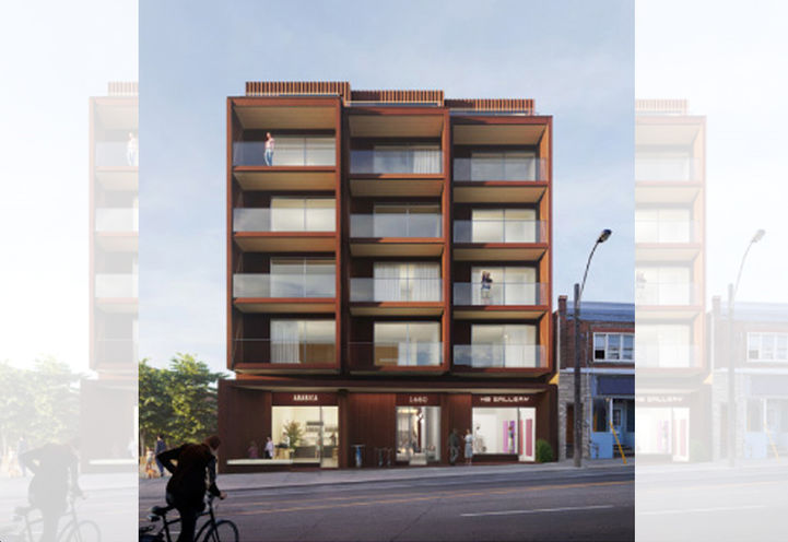 Grain Mass Timber Lofts- Exterior View of Building Front From Street