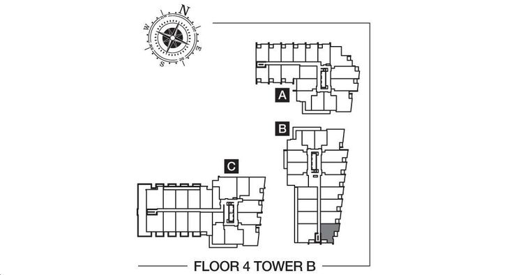 Grand Palace Condos Suite 46 Key Plan