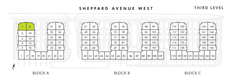 Greenwich Village Towns Lincoln Square Key Plan