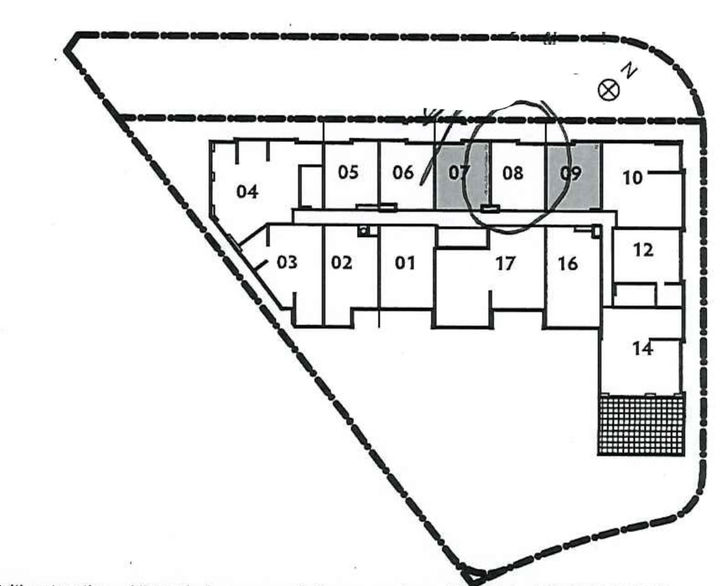 Guildwood Condos Unit 519 Key Plan