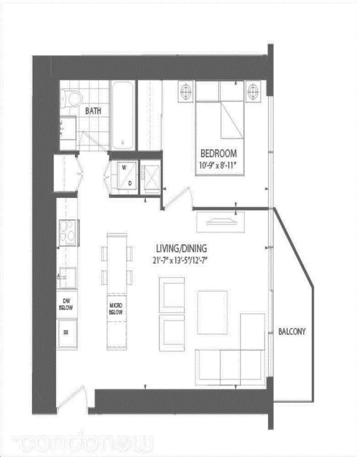 Harbour Plaza Residences by Menkes Current B Floorplan 1