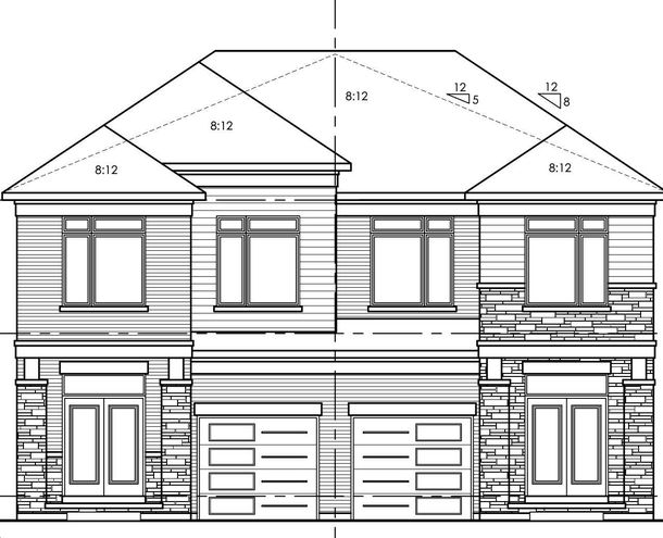 Harris Homes, Front Elevation
