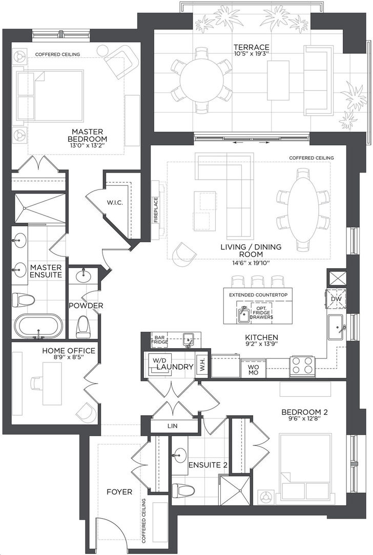 Hart Haus Condos by LedgemarkHomes The Berczy Floorplan