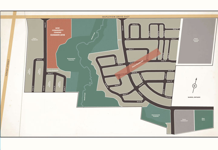 Site Plan for Hewitts Gate Condos