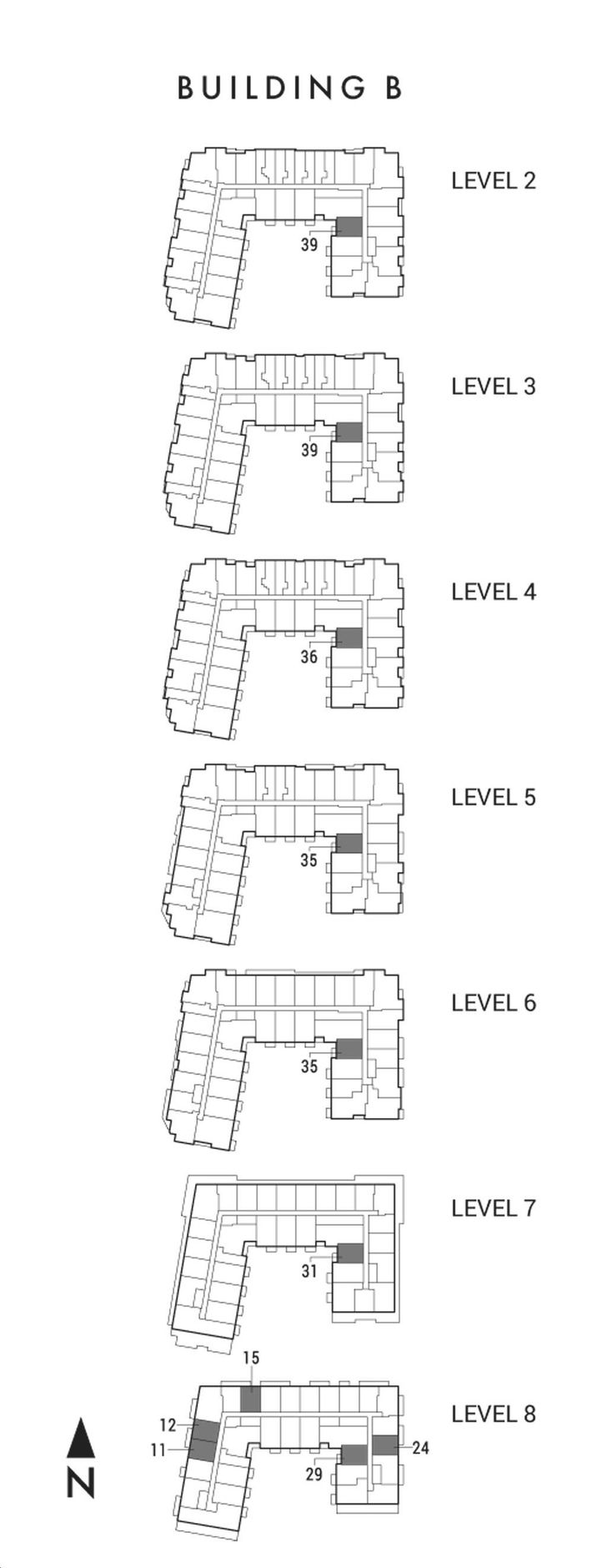 Highland Commons Condos 2 Thunderbird Key Plan