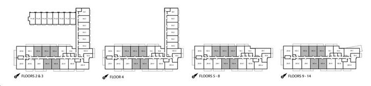 Highlight Condos 1BDA Key Plan