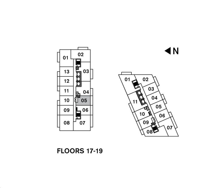 Home Power Adelaide Condos 1-525 Key Plan