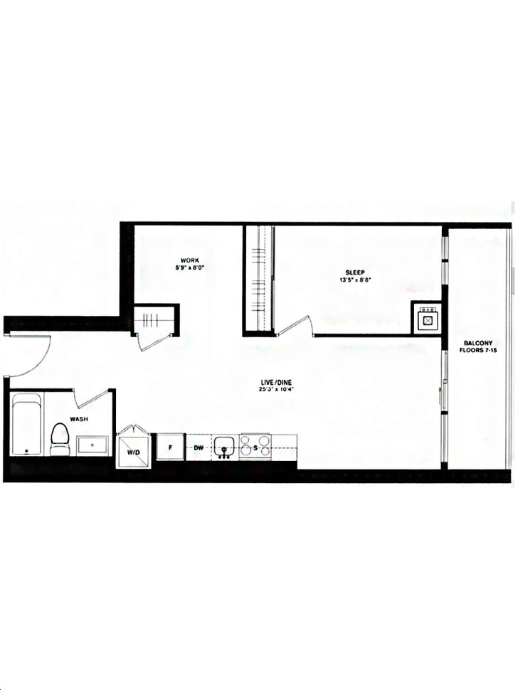 Home Power Adelaide Condos by GreatGulf 1D612 Floorplan