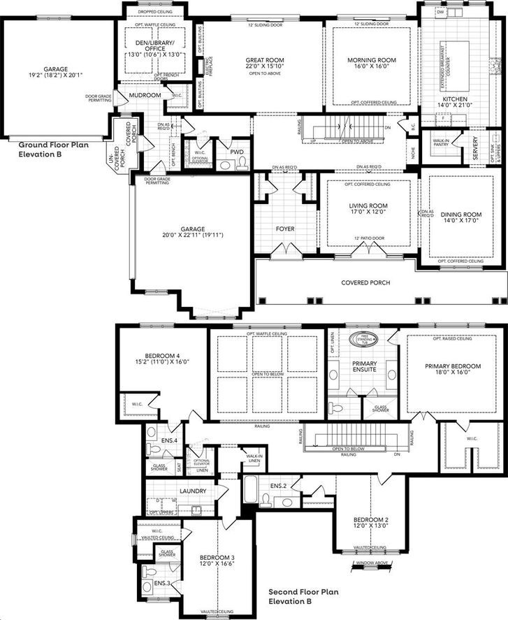 Hometown Hillsdale Homes by CrystalHomes |Cobblestone Floorplan 4 bed ...