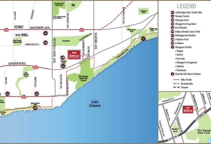 Site Map, 1346 Kingston Rd, Toronto, ON