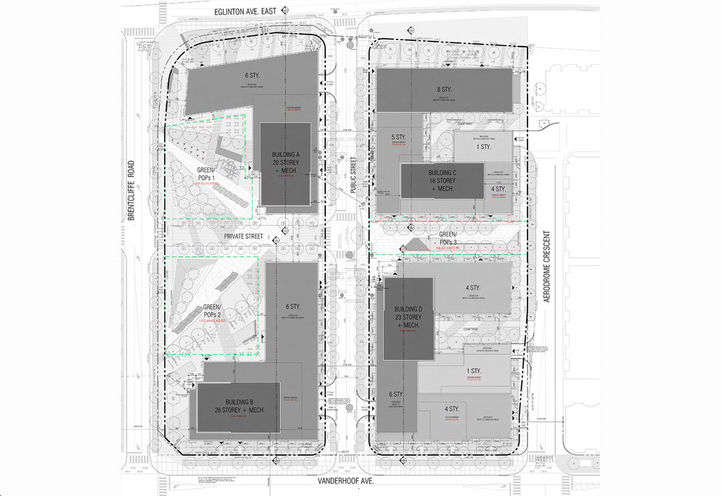 Hyde Park Leaside Condos Site Plan