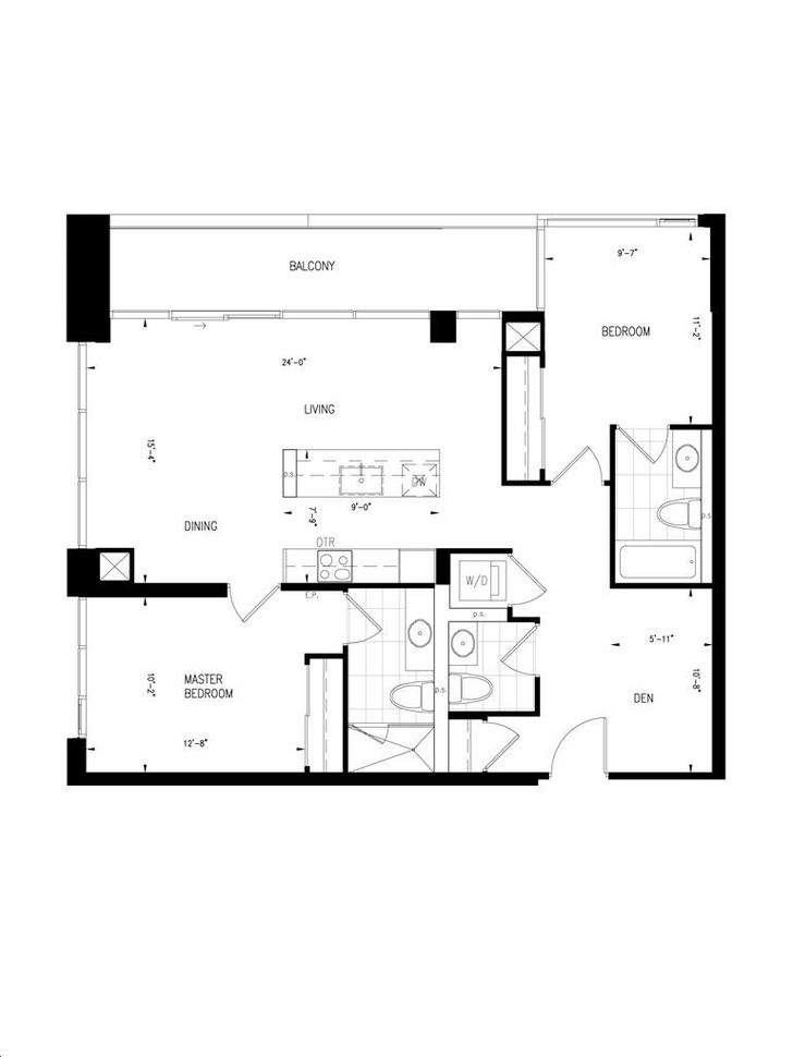 Indigo Condo by Pemberton 2D+C Floorplan 2 bed & 2.5 bath
