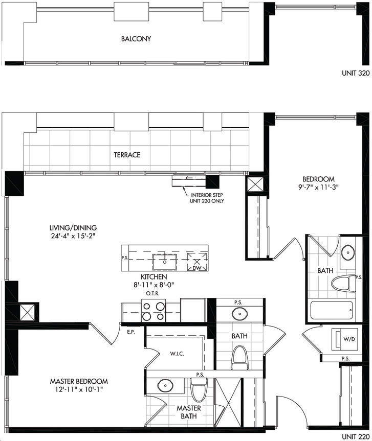 Indigo Condos 2 by Pemberton |2D-C1 Floorplan 2 bed & 2.5 bath