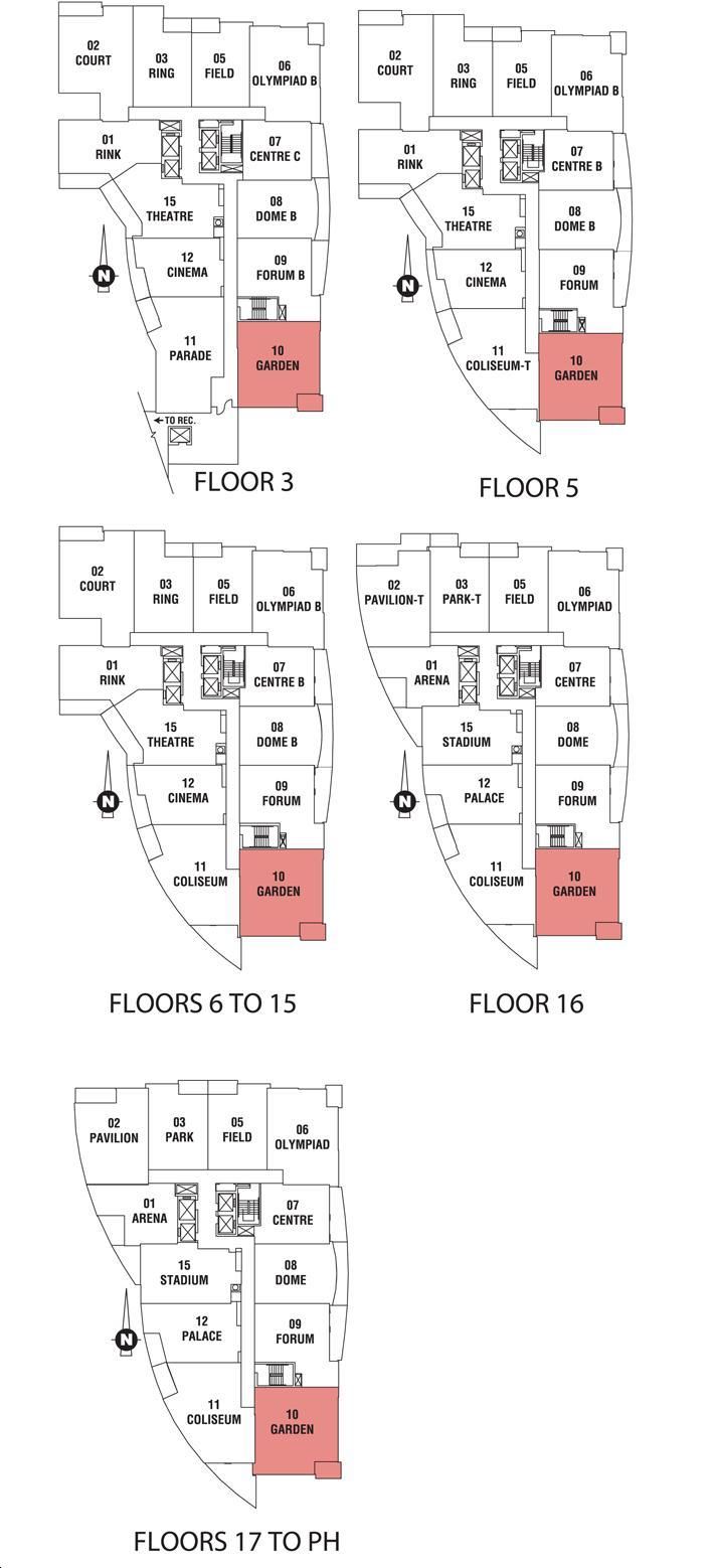 Infinity 3 Condos Garden Key Plan