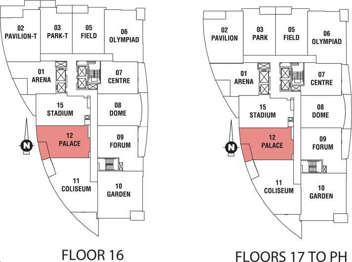 Infinity 3 Condos Palace Key Plan