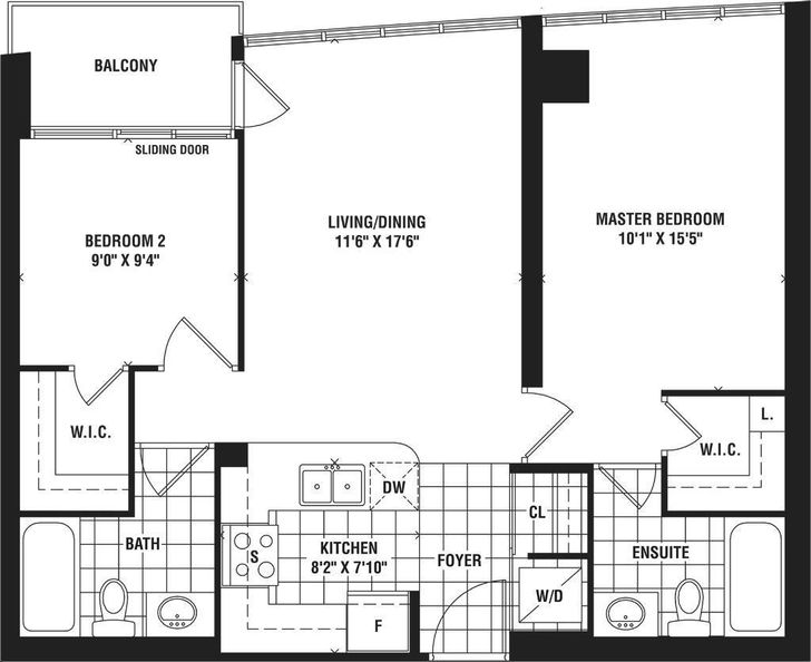 Infinity The Final Phase By Conservatory Beijing Floorplan 2 Bed