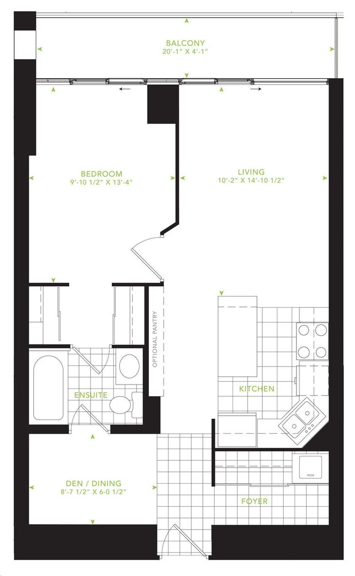 Ironstone Condos By Davies-Smith |pebble Floorplan 1 Bed & 1 Bath