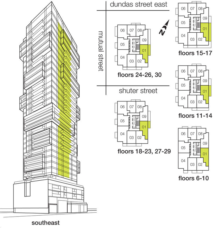 Ivy Condos Eva Key Plan